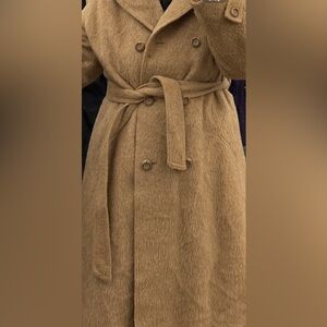 Vintage wool Double-Breasted Tan Coat
